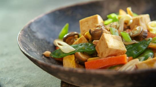 Tofu-Gemüse-Wok