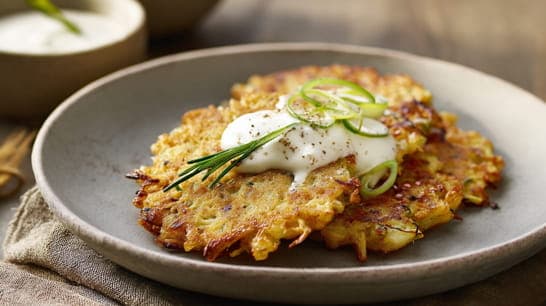 Kartoffelwaffeln mit Meerrettich-Quark