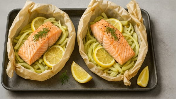 Lachsfilet im Päckchen