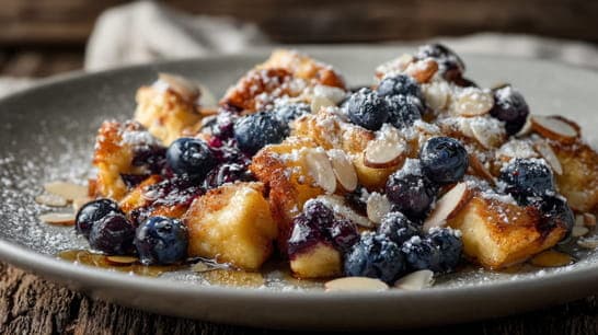 Kaiserschmarrn mit Heidelbeeren