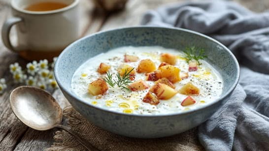 Magerquark mit Apfel