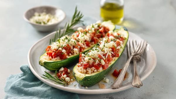 Gefüllte Zucchini