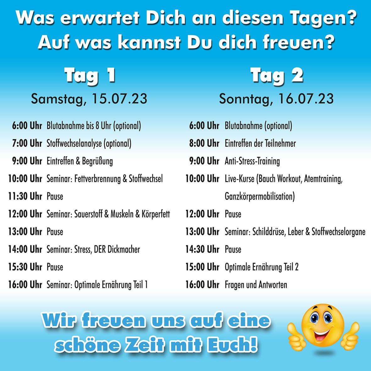 Workshop Programm
